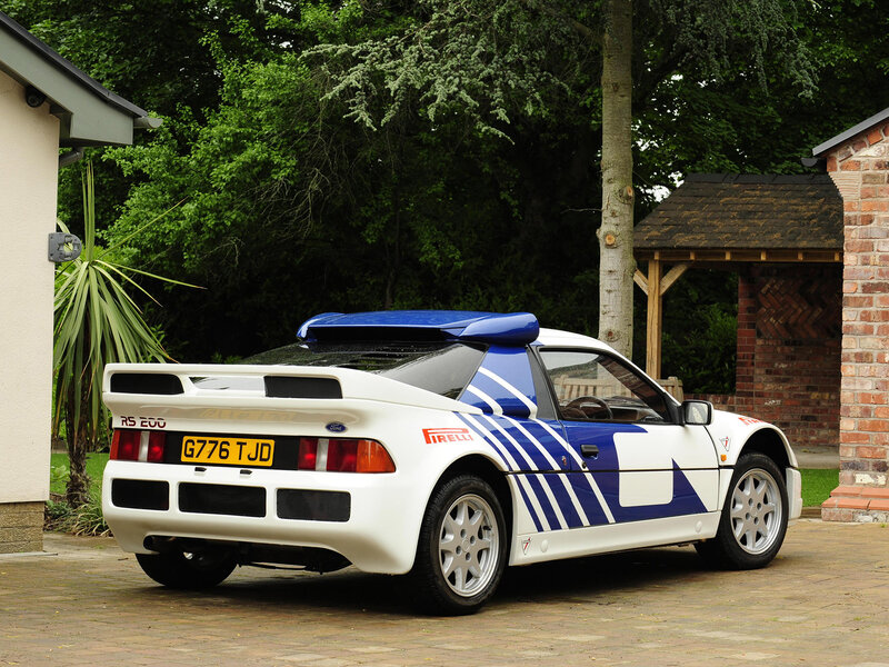 White and Blue Rally Car — Calm, Afternoon