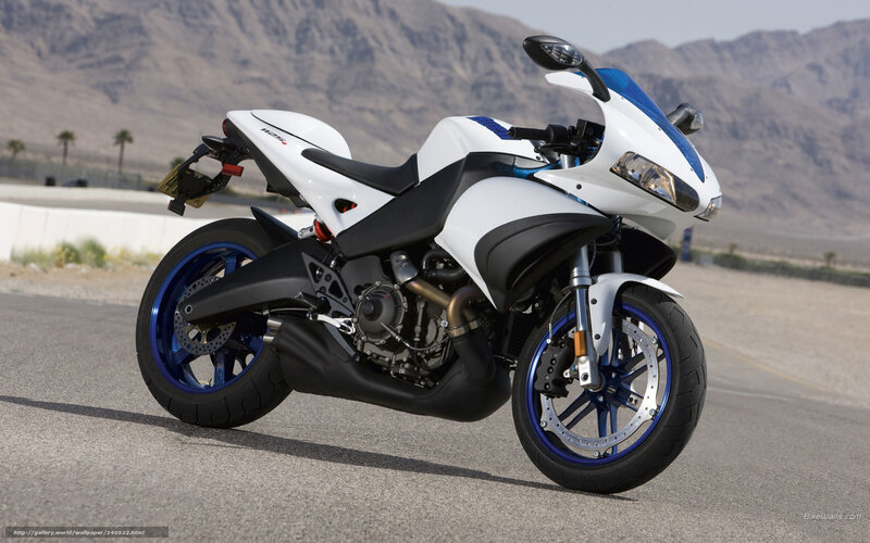 White and Blue Sport Motorcycle — Calm