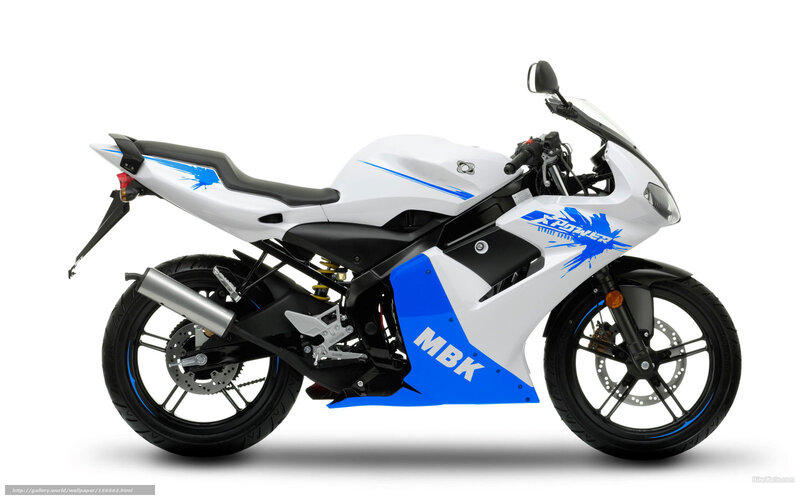 White and Blue Sport Motorcycle — Neutral, Photograph, Seat