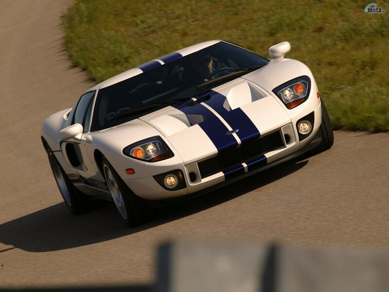 white and blue sports car
