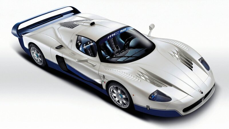 White and Blue Sports Car — Dynamic