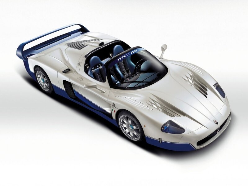 White and Blue Sports Car — Silver, Neutral, Photograph, Targa Top