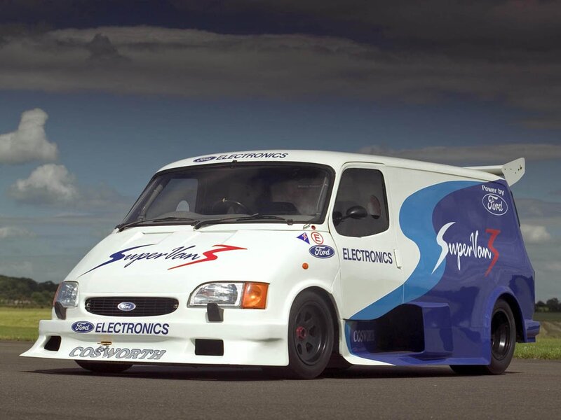 White and Blue Van