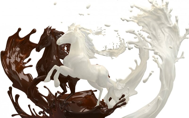 White and Brown Horses — Dynamic
