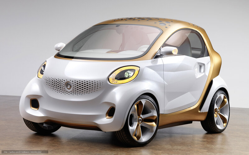 white and gold concept car