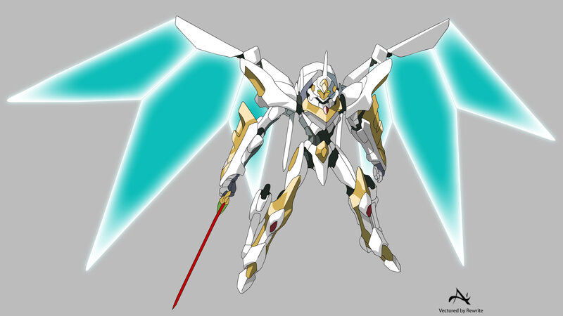 white and gold robot with wings