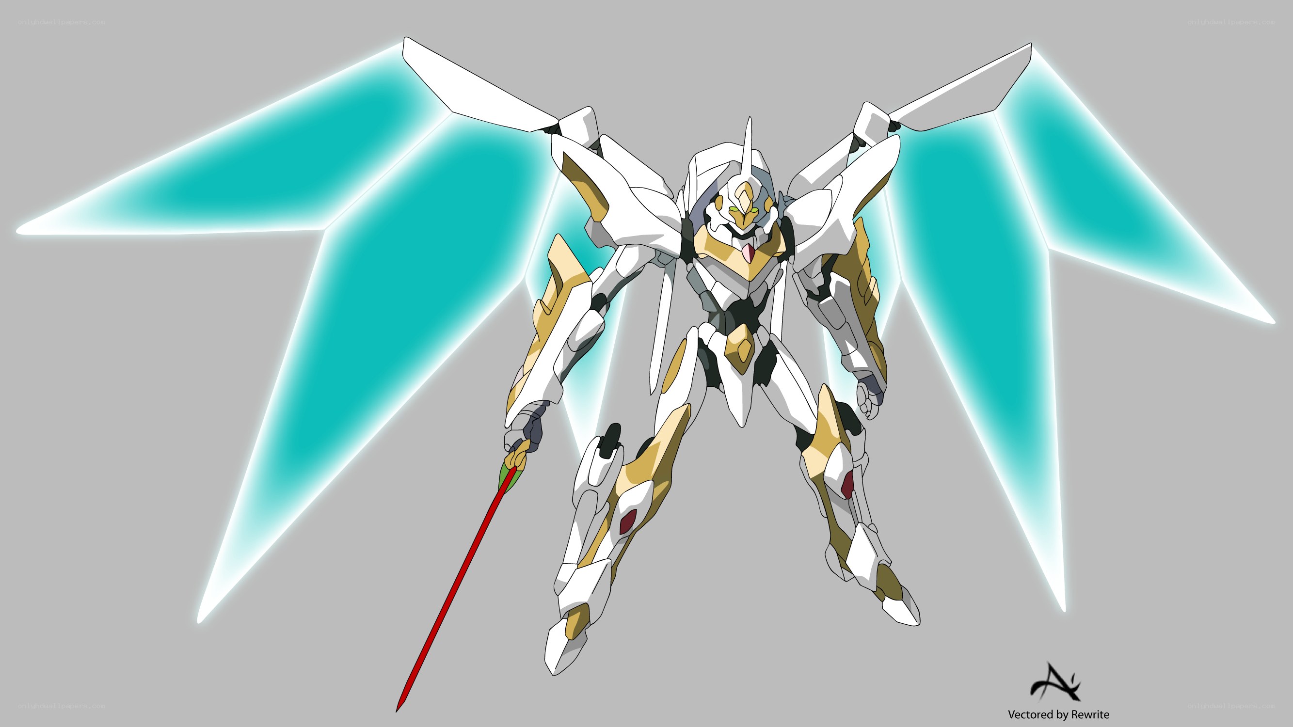 white and gold robot with wings
