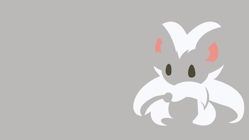 White and Gray Creature