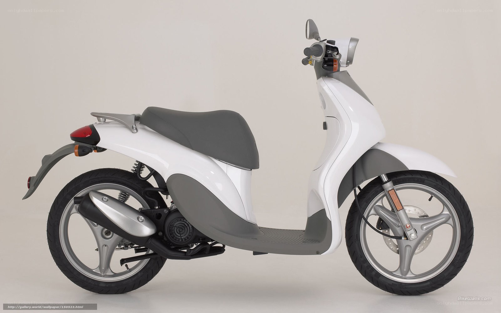 white and gray scooter