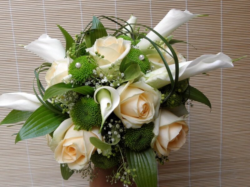 White and Green Bouquet