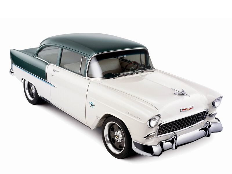White and Green Car