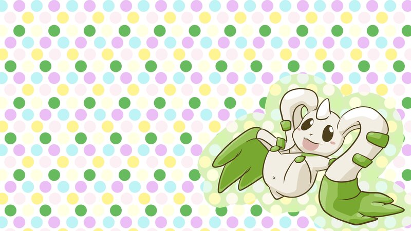 White and Green Creature