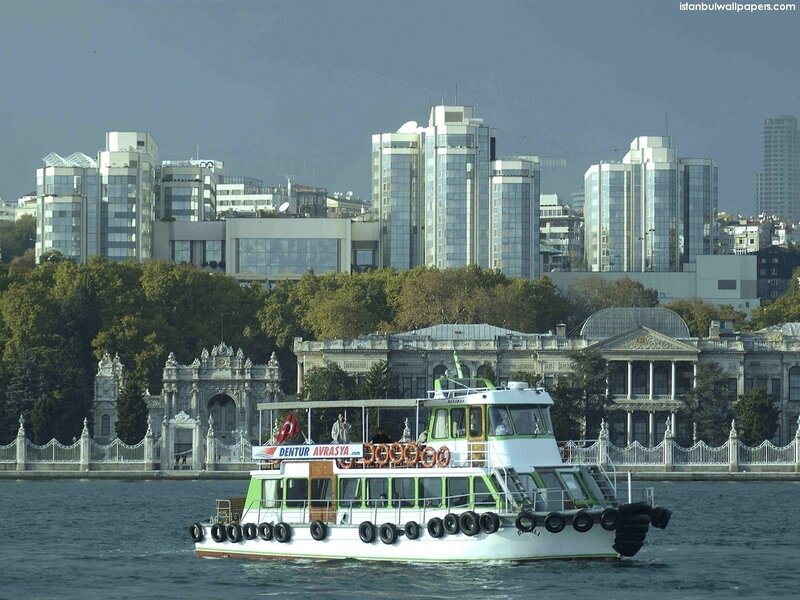 White and Green Ferry Boat