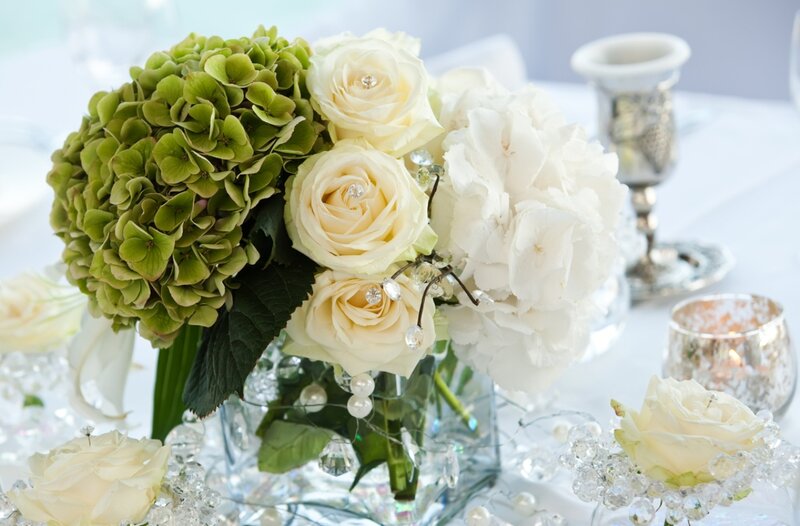 White and Green Flowers — Elegant