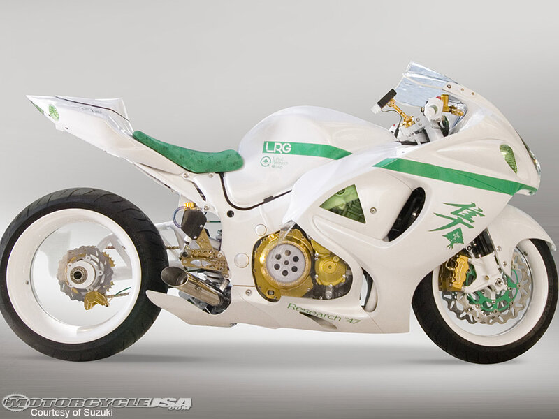 White and Green Motorcycle — Neutral