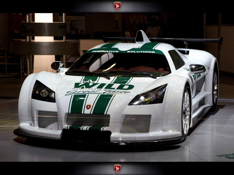white and green race car