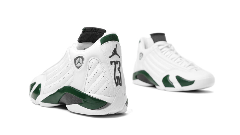 White and Green Sneakers