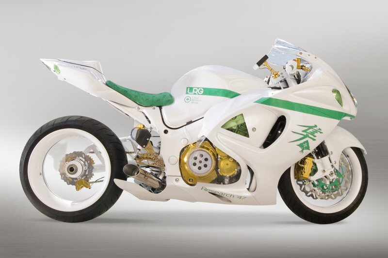 white and green sport motorcycle