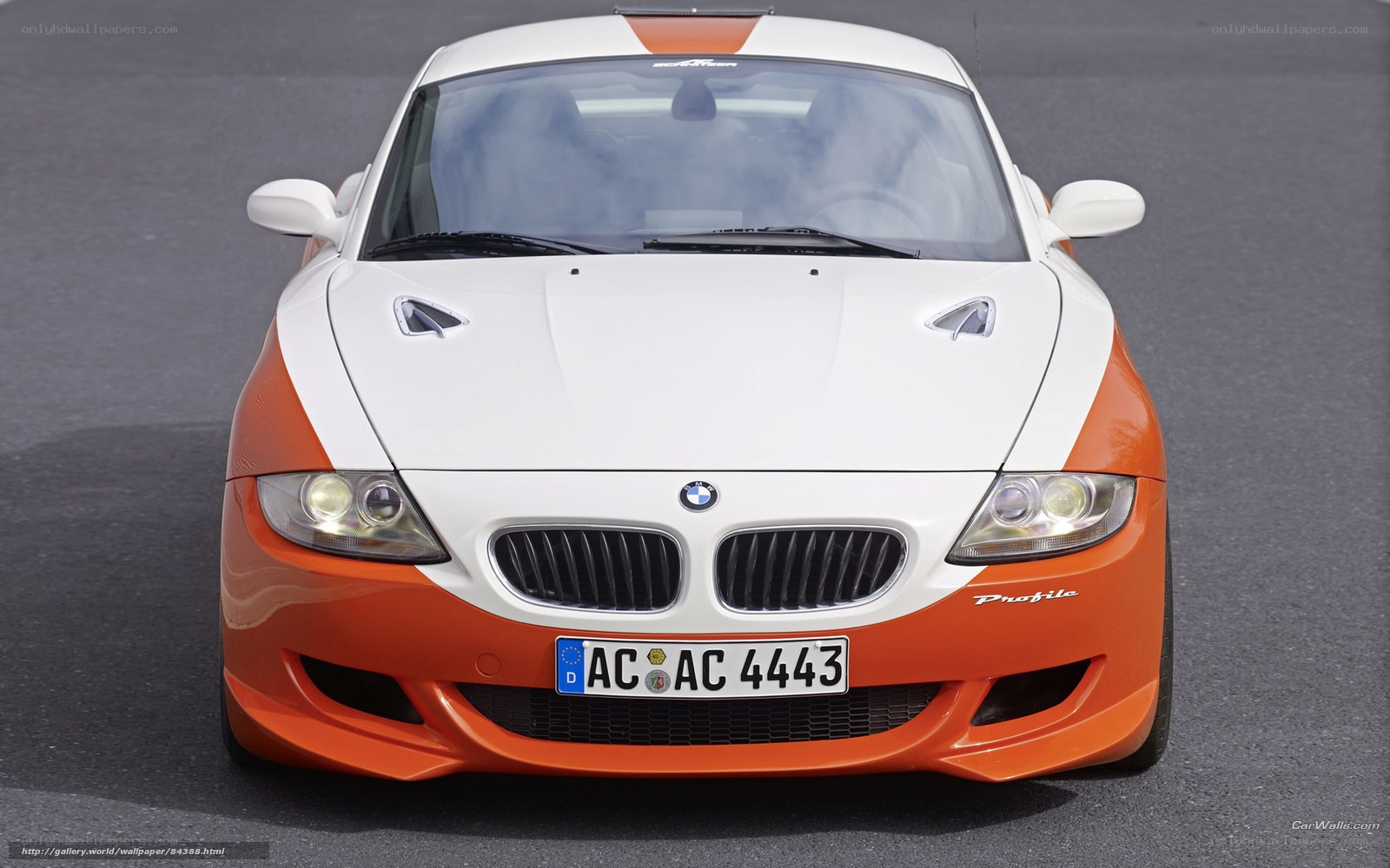 white and orange BMW Z4