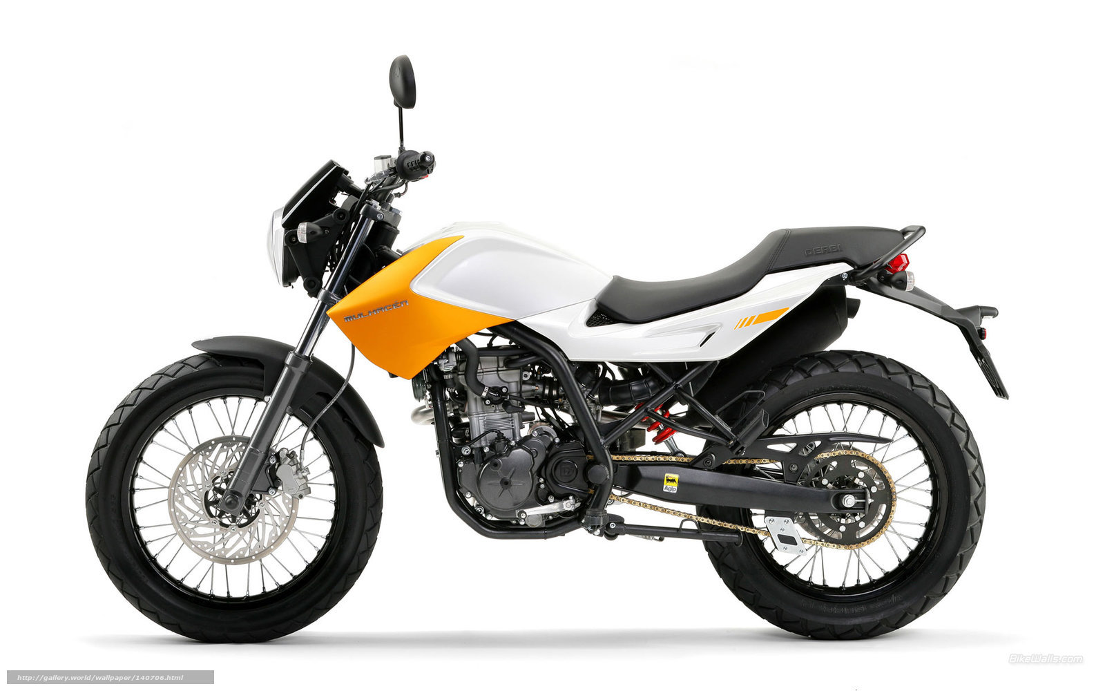 white and orange motorcycle