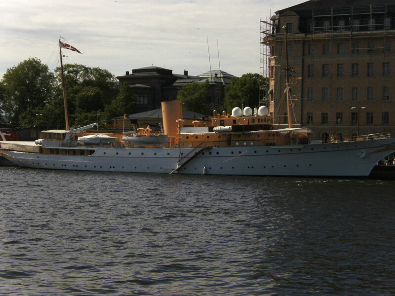 White and Orange Ship
