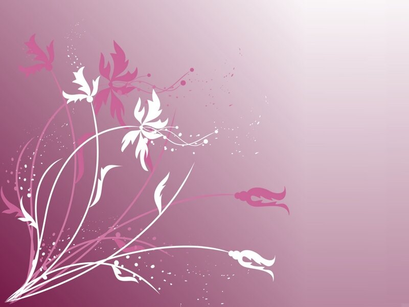 White and Pink Floral Design