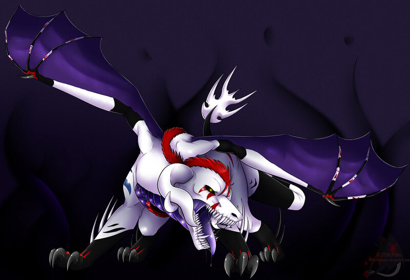 White and Purple Dragon