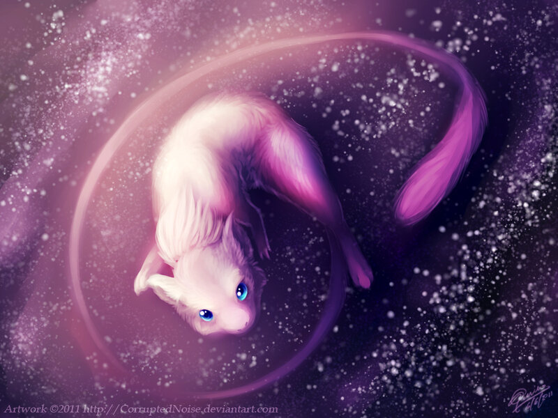 White and Purple Fox