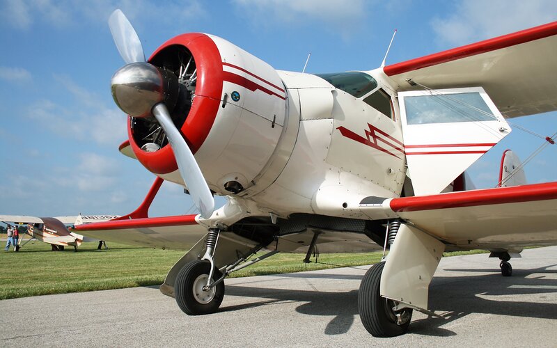 White and Red Airplane