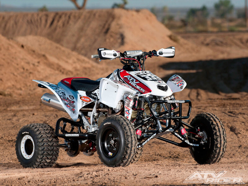 White and Red Atv