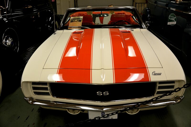 White and Red Camaro