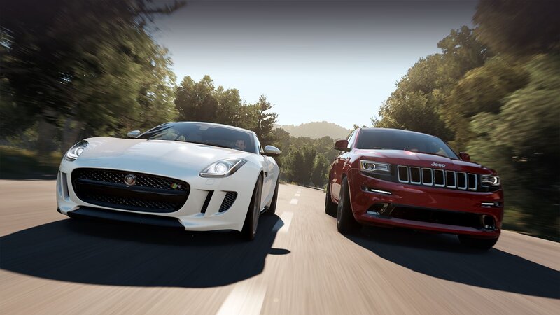 White and Red Cars — Dynamic