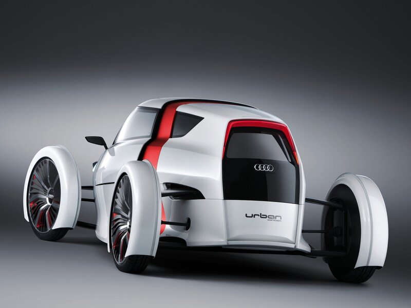 White and Red Concept Car — Dramatic