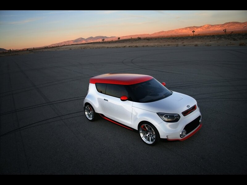 White and red concept car