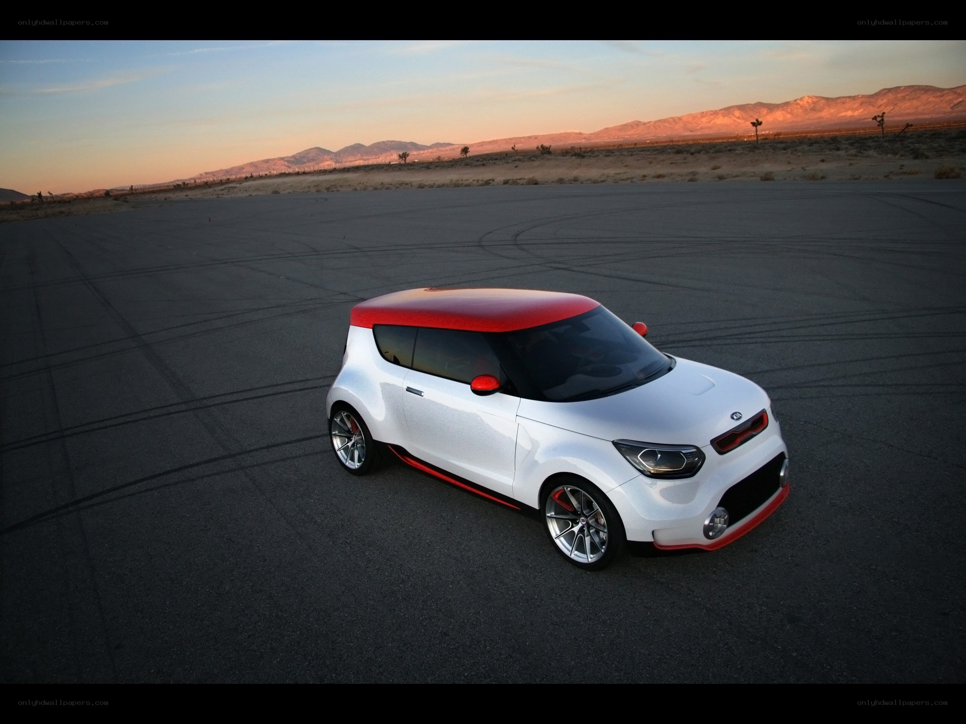 White and red concept car