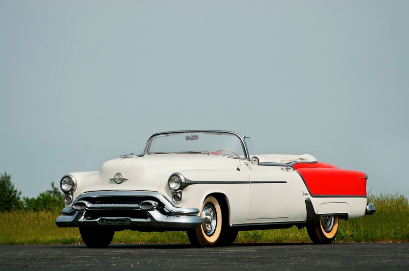 White and Red Convertible Car — Serene