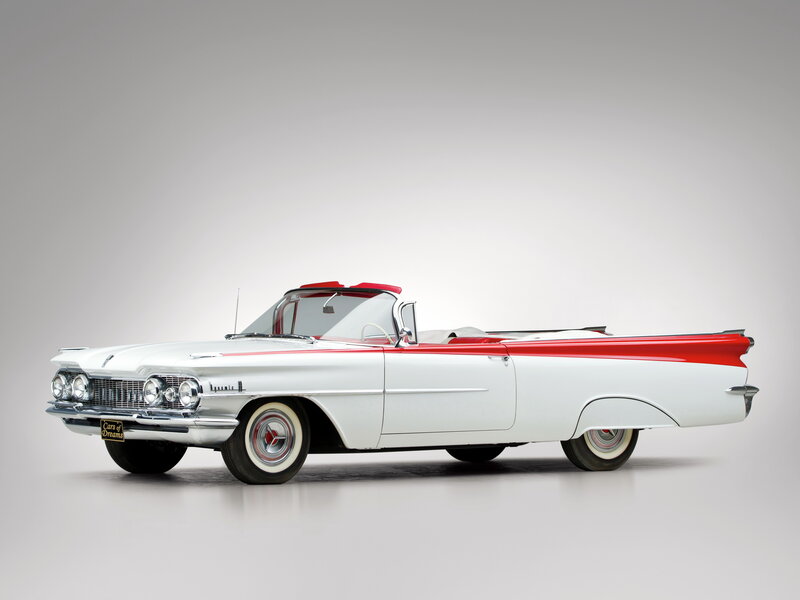 White and Red Convertible — Neutral