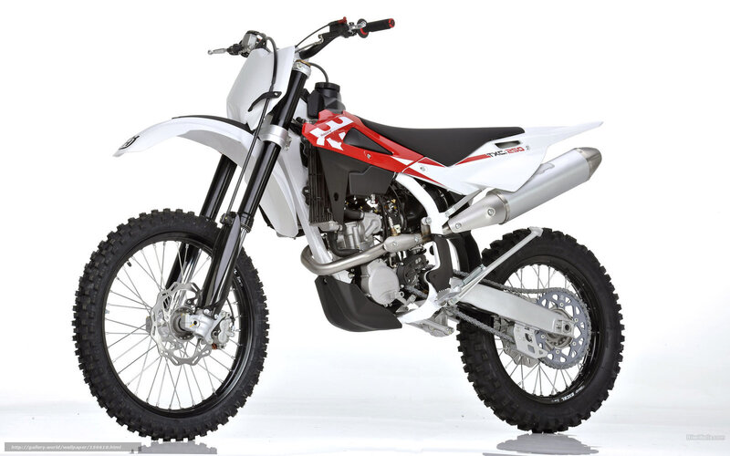 white and red dirt bike