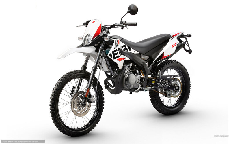 white and red dirt bike