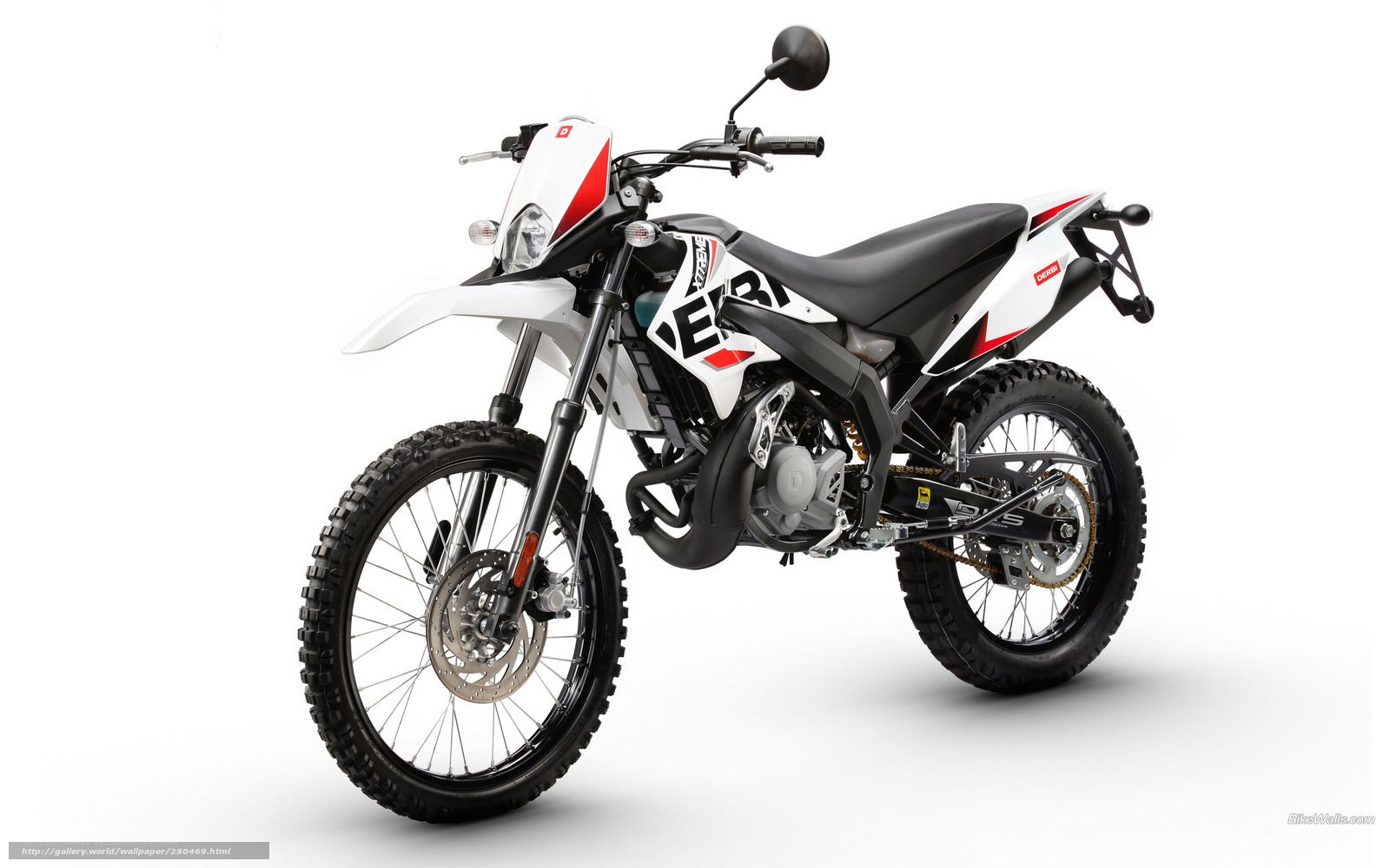 white and red dirt bike