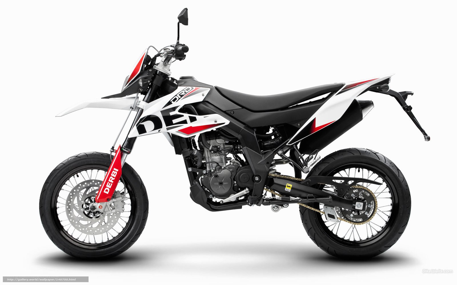 white and red dirt bike