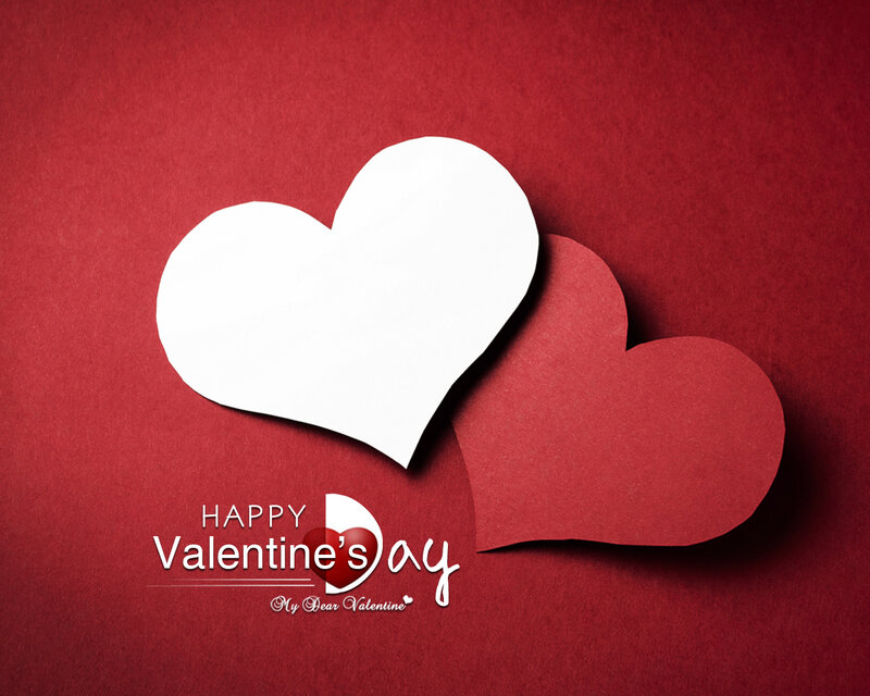 White and Red Hearts
