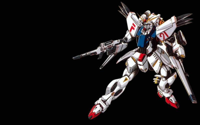 White and Red Mobile Suit