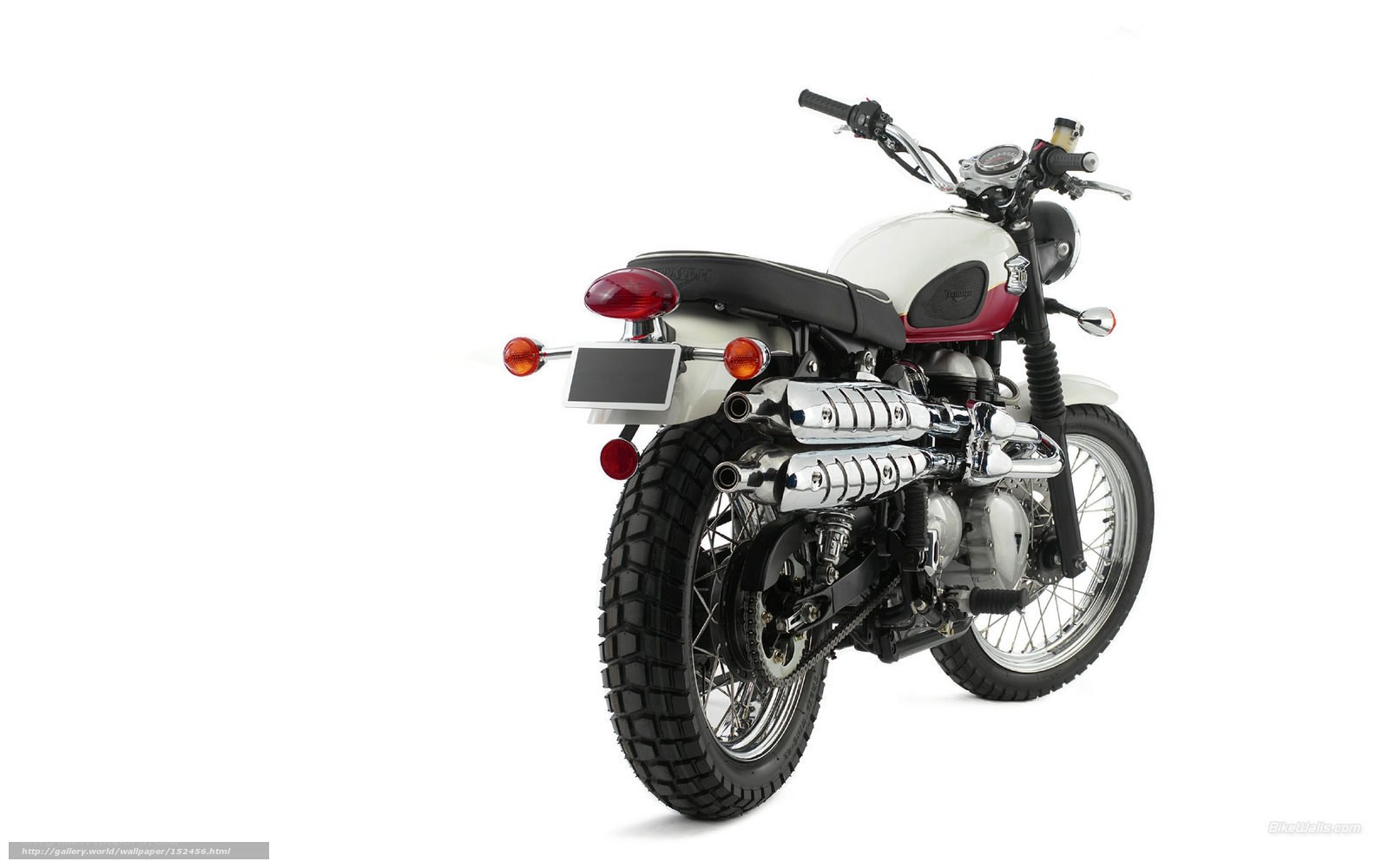white and red motorcycle