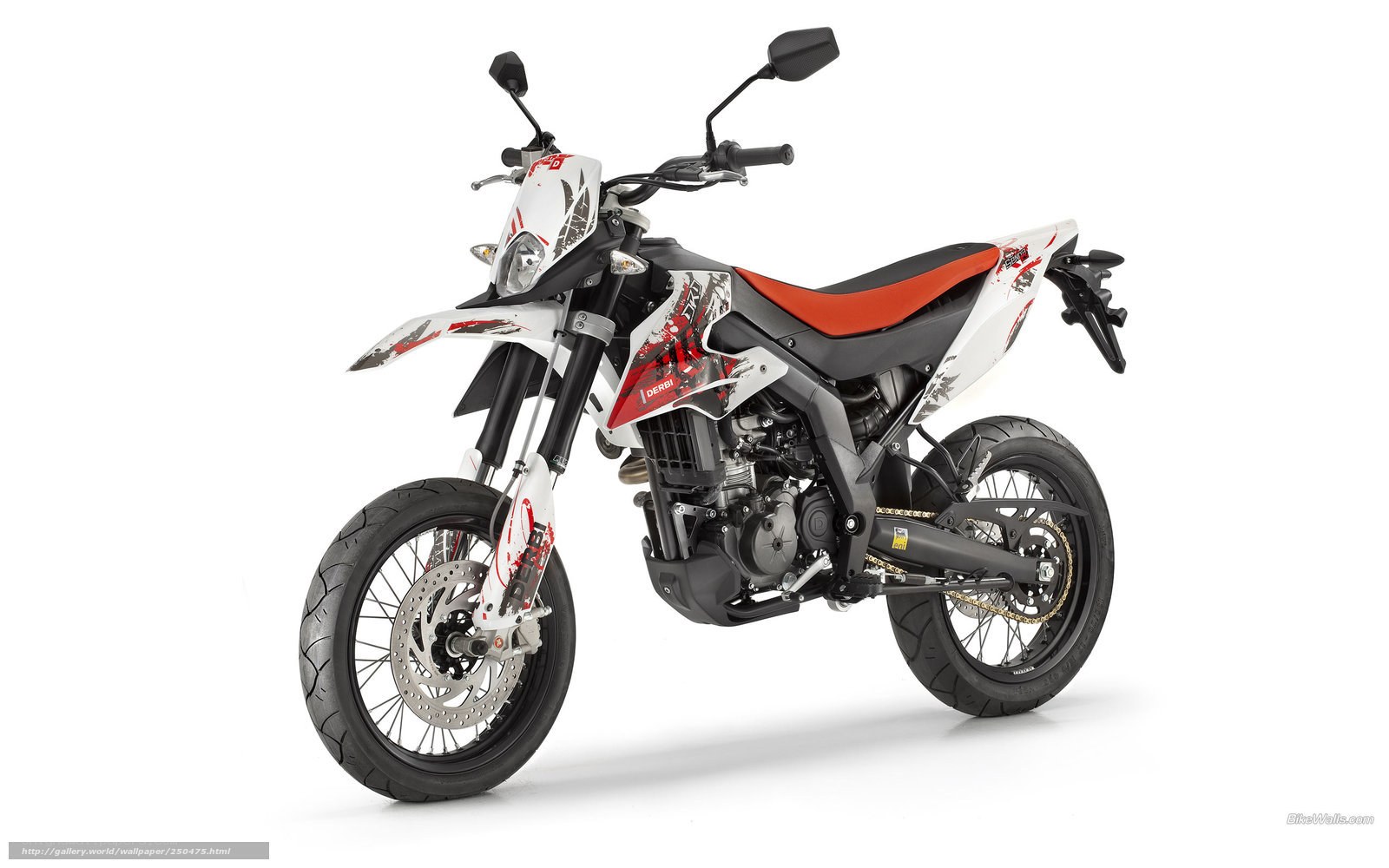 white and red motorcycle