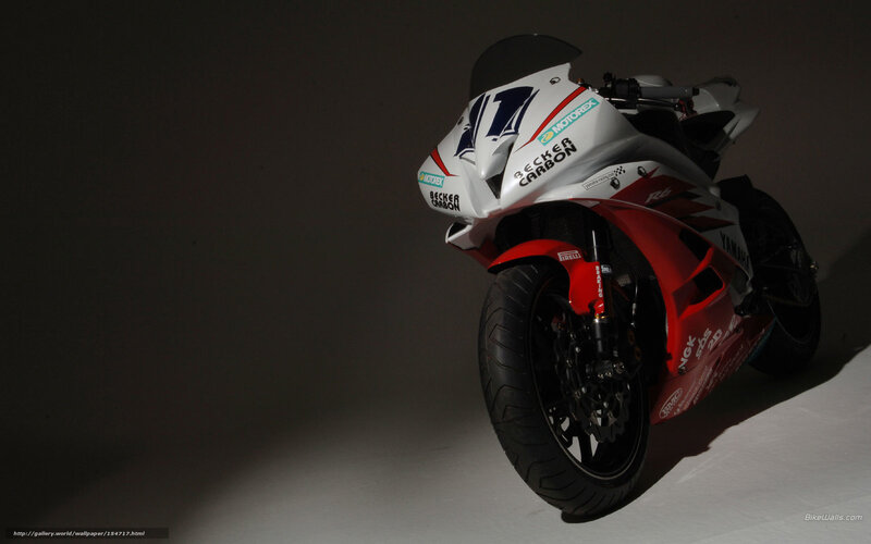 White and Red Motorcycle — Dramatic, Photograph, Racing Bike