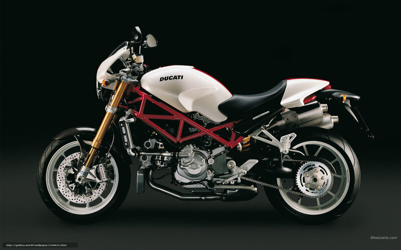 White and Red Motorcycle — Dramatic