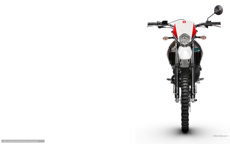 White and Red Motorcycle — Neutral, Photograph, Handlebars