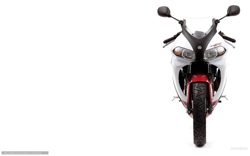 White and Red Motorcycle — Neutral, Photograph, Headlights