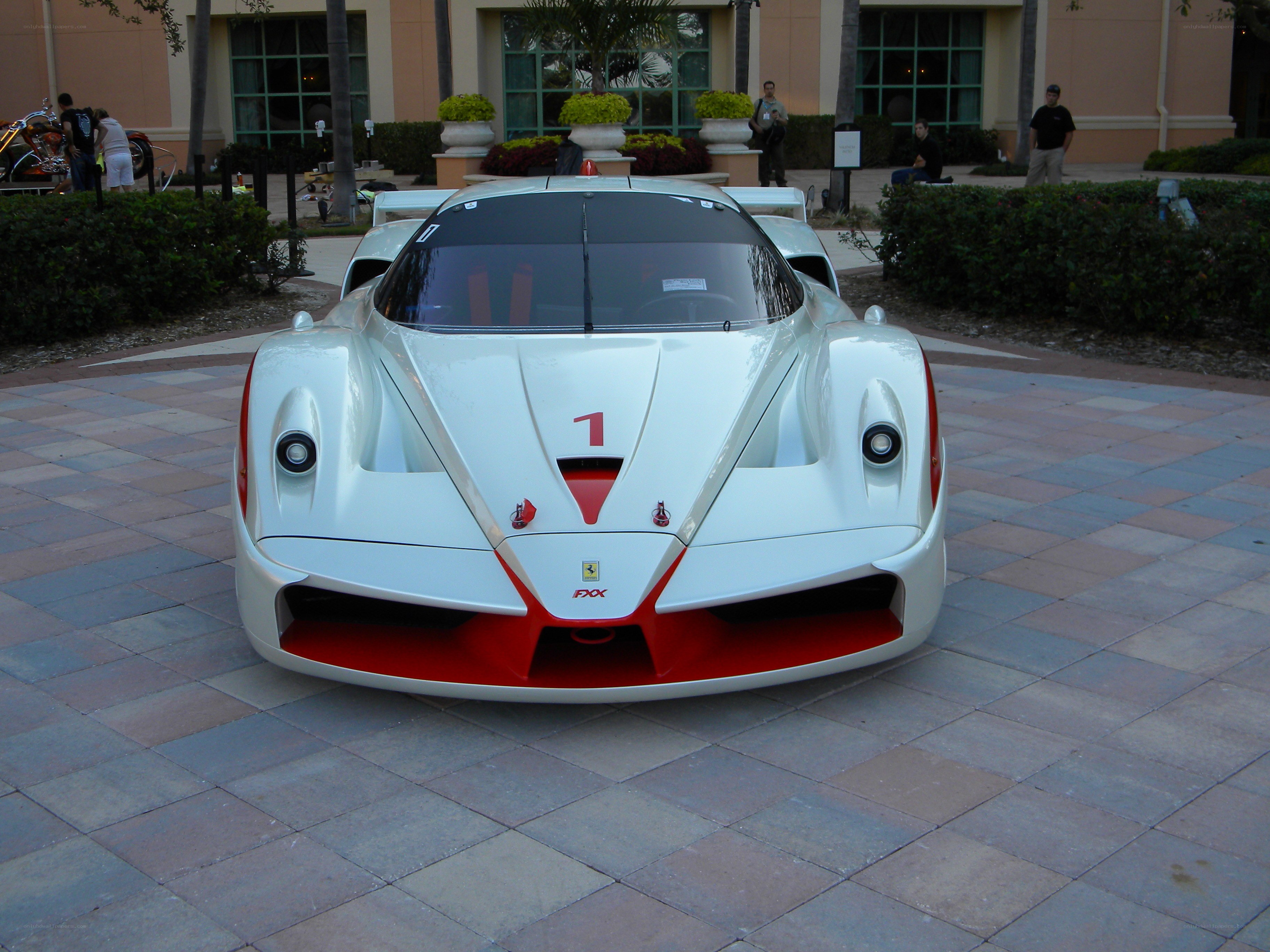 White and red race car